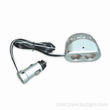 Three Way Extension Socket with LED Light, Available in Classic Style